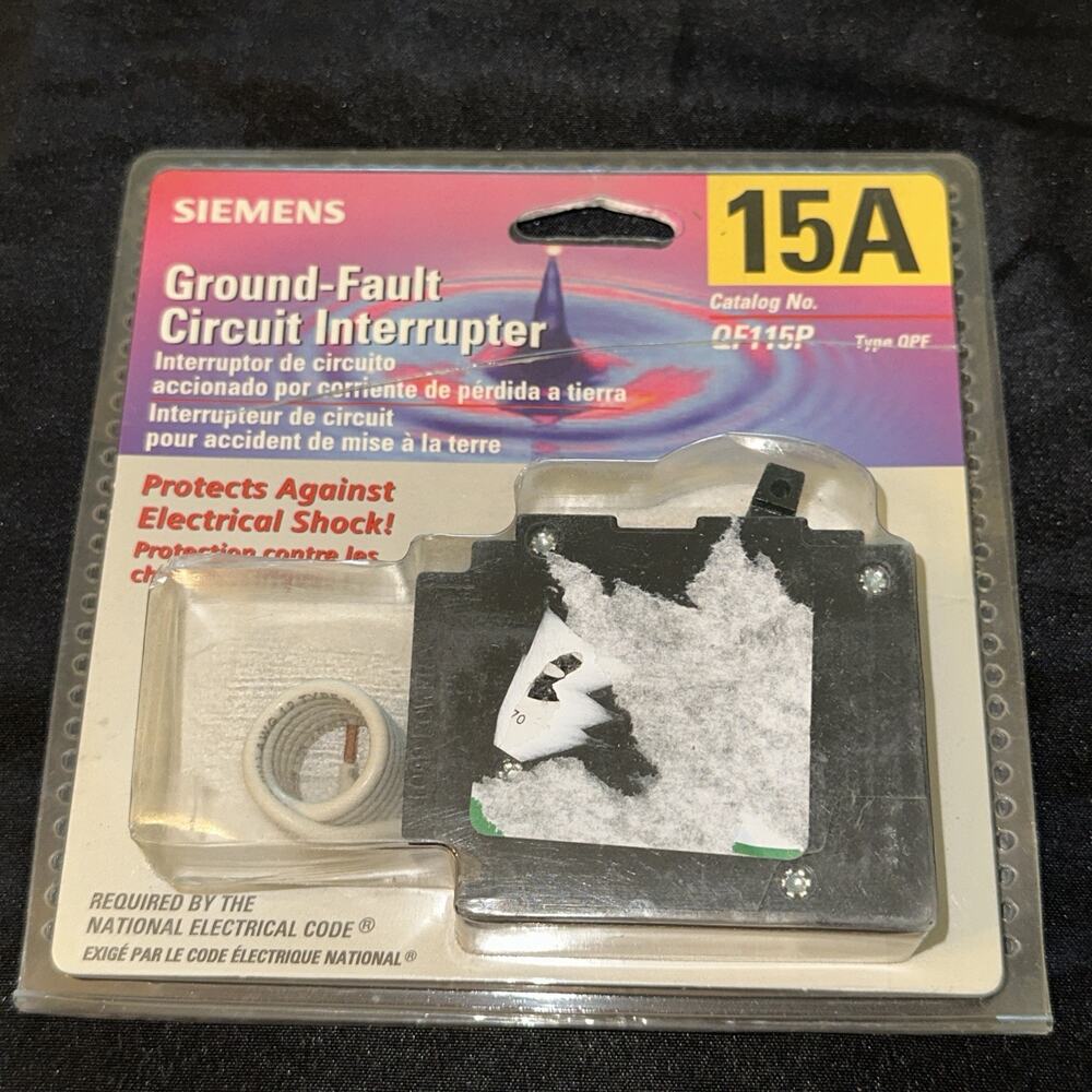 Siemens 15 Amp Ground Fault Circuit Interrupter QF115P (New)